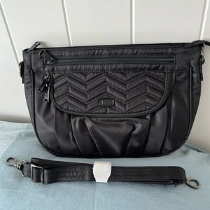 Lug Mambo Crossbody Bag - Midnight Black EUC